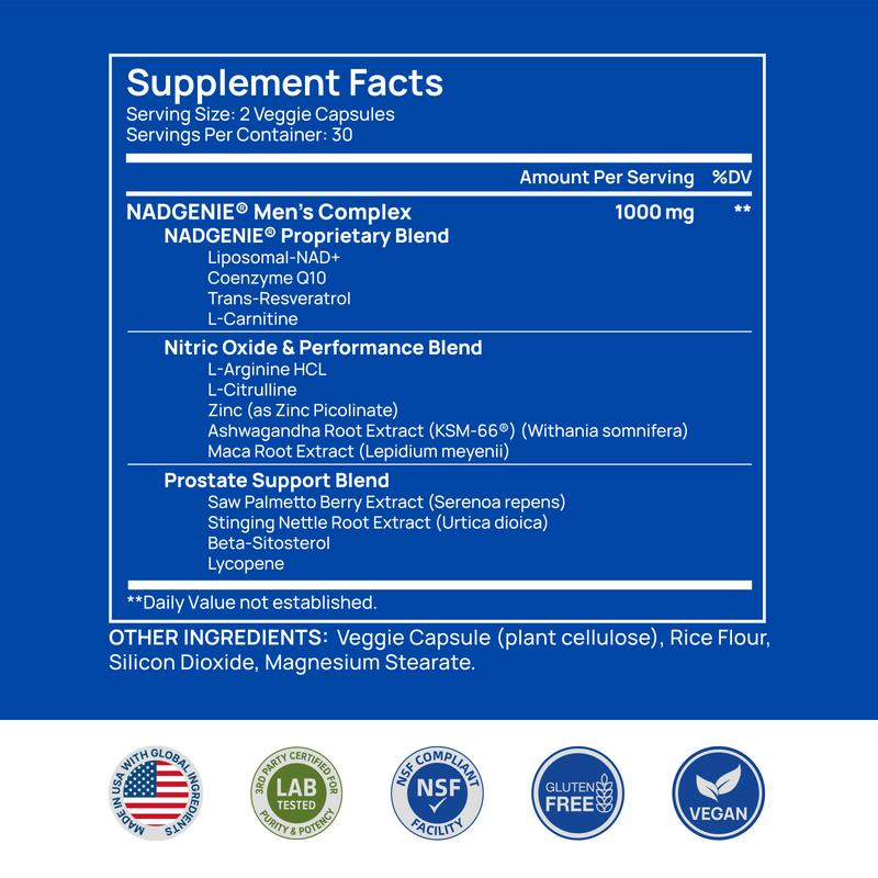 NAD+ Supplement for Men